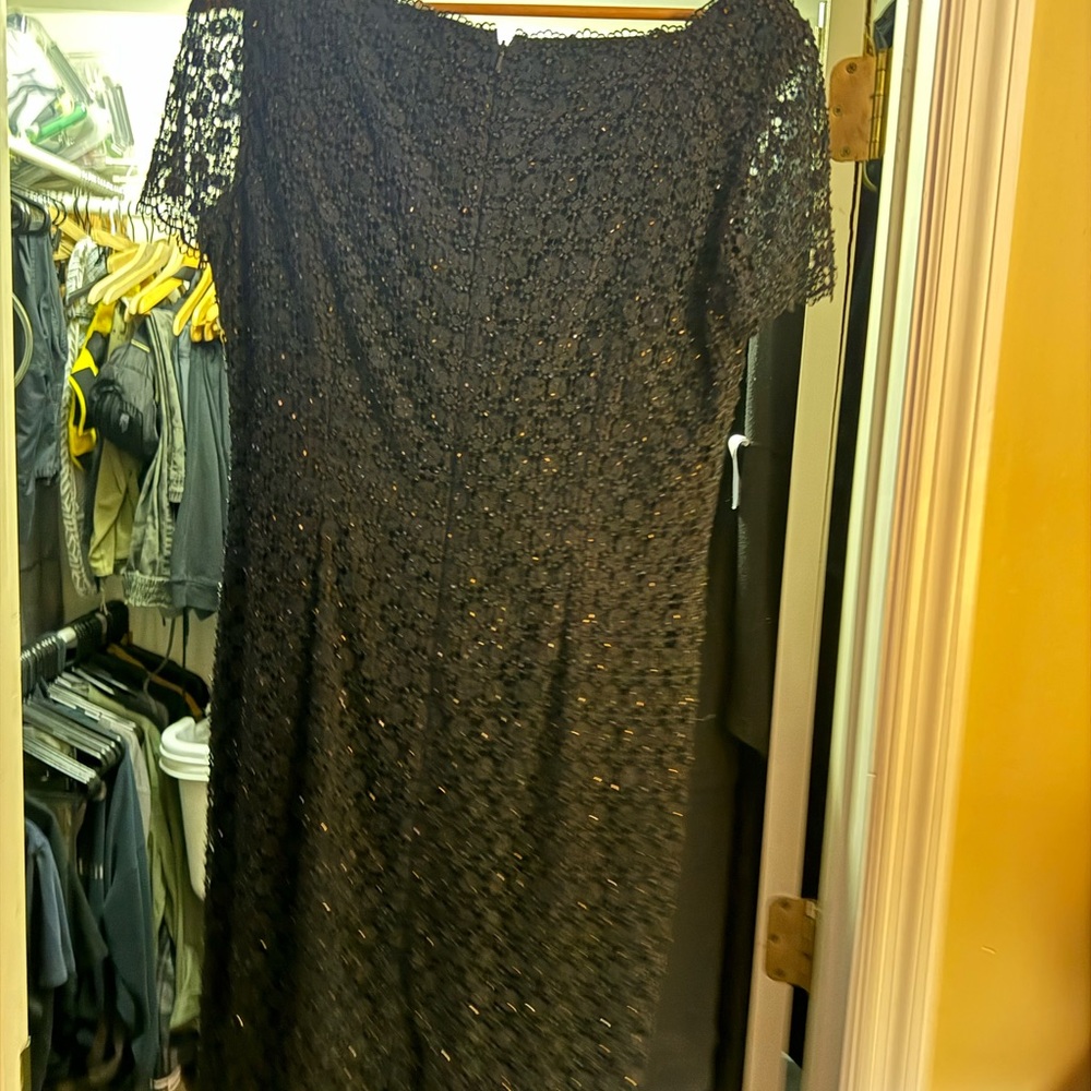 vintage black sparkly dress